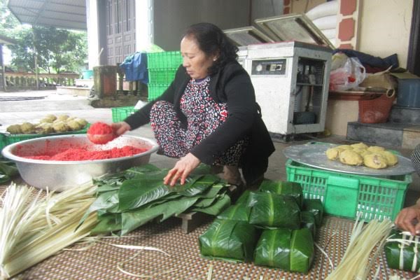 Về làng mỗi người gói hàng nghìn bánh chưng mùa Tết - 8