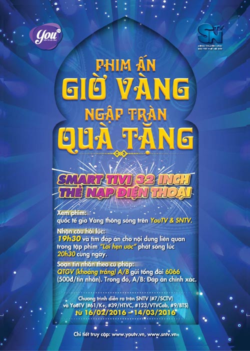 Xem phim Ấn giờ vàng, vui nhận quà hoành tráng cùng SNTV và YouTV - 1