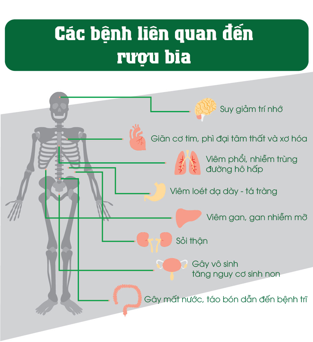 Infographic] Đàn Ông Việt Uống Rượu Bia Nhiều Như Thế Nào? - Tin Tức