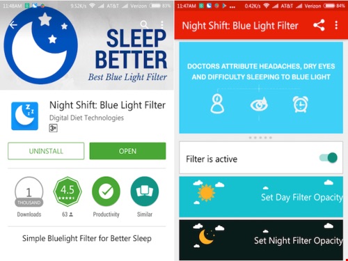 Ứng dụng giúp dễ ngủ hơn khi sử dụng smartphone vào ban đêm - 1