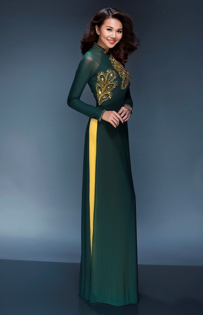 15 kiểu áo dài đẹp nhất xuân Bính Thân của sao Việt - 1