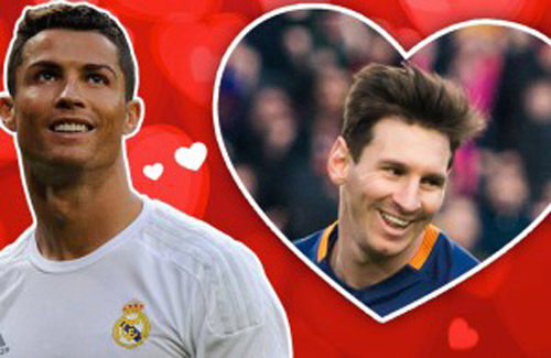 Nhân dịp Valentine, CR7 “tỏ tình” với Messi - 1