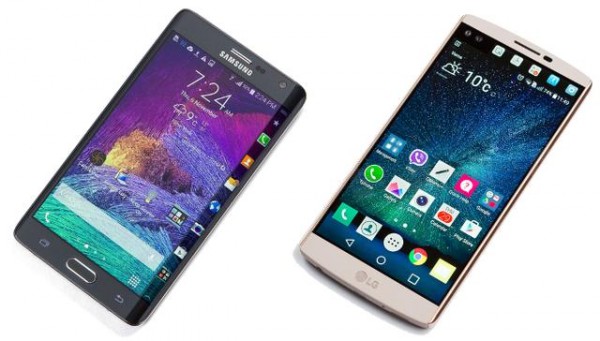So sánh thú vị về màn hình phụ giữa Galaxy Note Edge với LG V10 - 1