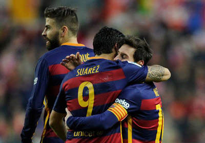 Chi tiết Sporting Gijon - Barca: Suarez lập công chuộc tội (KT) - 9