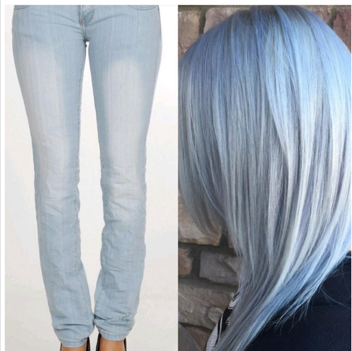 Những kiểu tóc nhuộm màu xanh khói có sức hấp dẫn kỳ lạ