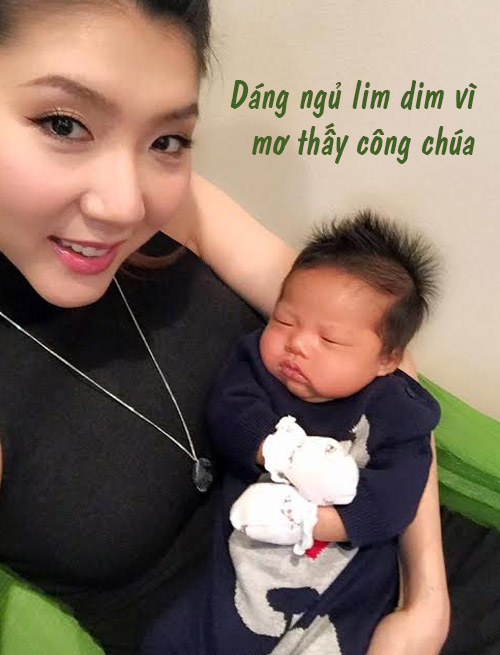 Dáng ngủ đáng yêu của "hoàng tử bé" nhà Ngọc Quyên - 6
