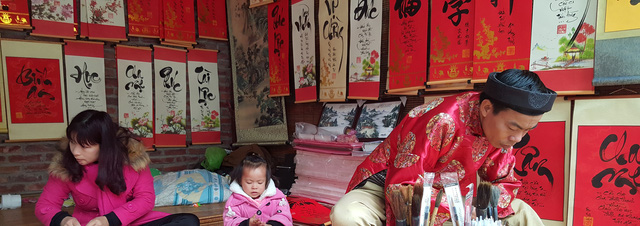 Trùm giang hồ thành “ông đồ” cho chữ ở chùa Giải Oan - 2