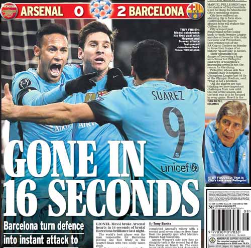 Báo Anh: Arsenal cúi đầu trước “thiên tài” Messi - 3