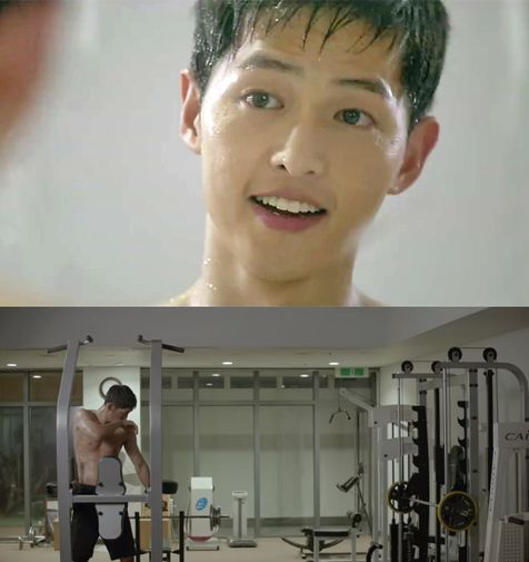 Song Joong Ki khoe body lấn lướt Bi Rain - 6