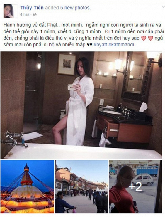 Sao Việt đi lễ chùa: &#34;Người kín đáo, kẻ hớ hênh&#34; - 2