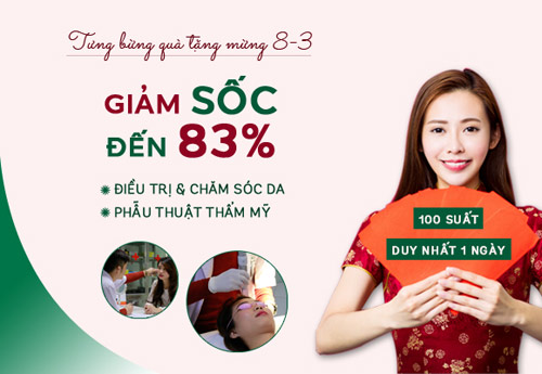 Ưu đãi sốc: Giảm tới 83% cho dịch vụ thẩm mỹ ngày 8/3 - 1