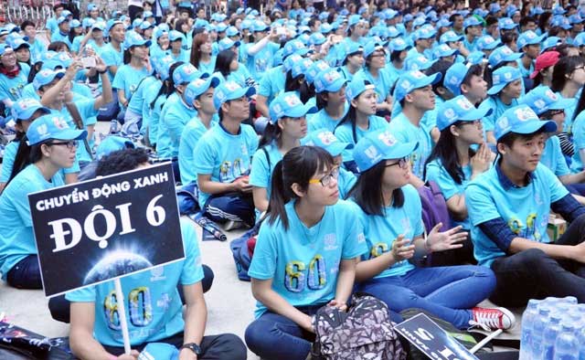 Hàng ngàn bạn trẻ Sài Gòn hưởng ứng Giờ Trái Đất 2016 - 6