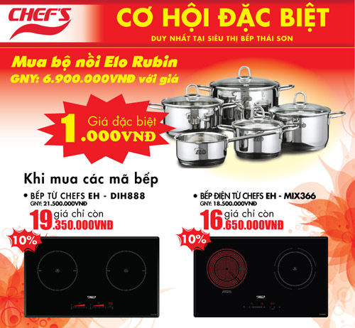 Tiếp nối khuyến mại thiết bị nhà bếp - 1