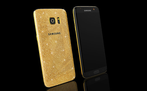 Samsung Galaxy S7 mạ vàng 24 karat lấp lánh - 2