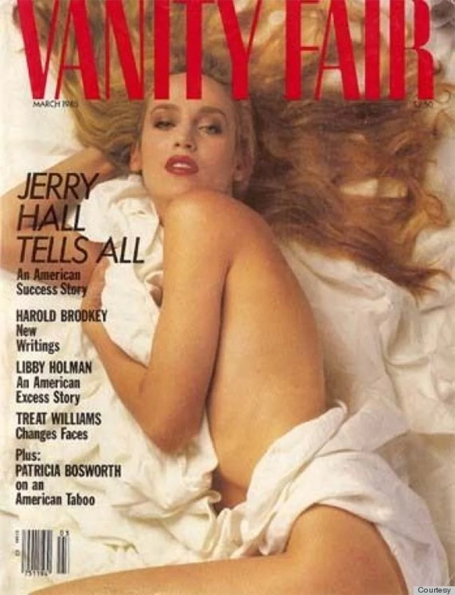 Jerry Hall là người mẫu rất nổi tiếng vào thập niên 60, 70. 