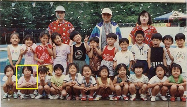 Bé gái Hari Won với gương mặt bầu bĩnh đáng yêu.