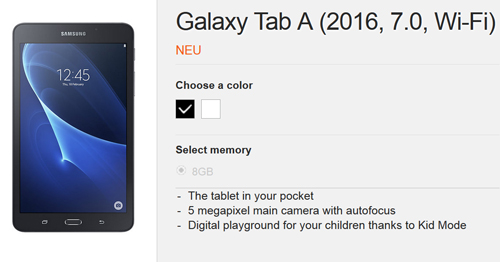Samsung Galaxy Tab A 7 inch chính thức lộ diện - 1