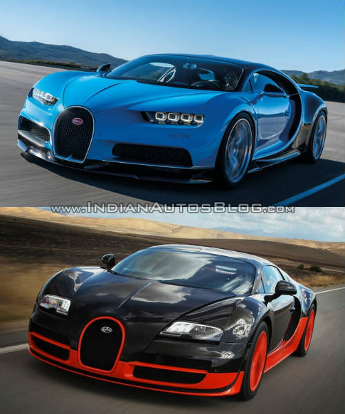 So sánh Bugatti Veyron và Bugatti Chiron qua ảnh - 1