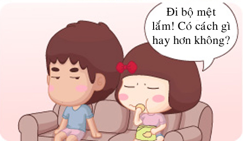 Truyện tranh: &#34;Chết cười&#34; với cách giảm béo của chị em - 2