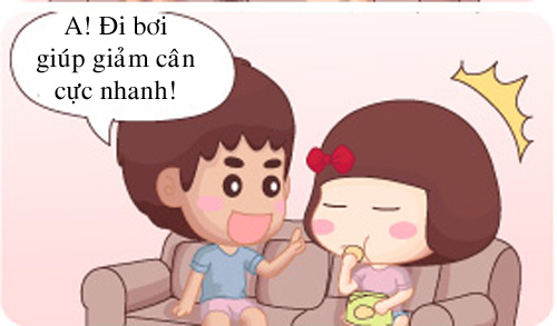 Truyện tranh: &#34;Chết cười&#34; với cách giảm béo của chị em - 3