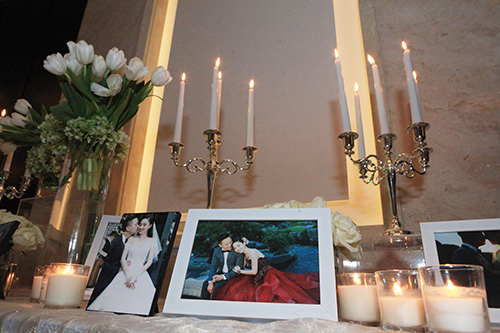 Trà My ngượng ngập hôn chồng đại gia trong đám cưới - 4