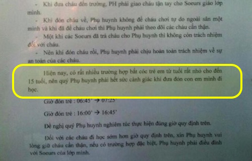 Trường cảnh báo “bắt cóc trẻ em”: Sở GD&ĐT nói gì? - 2