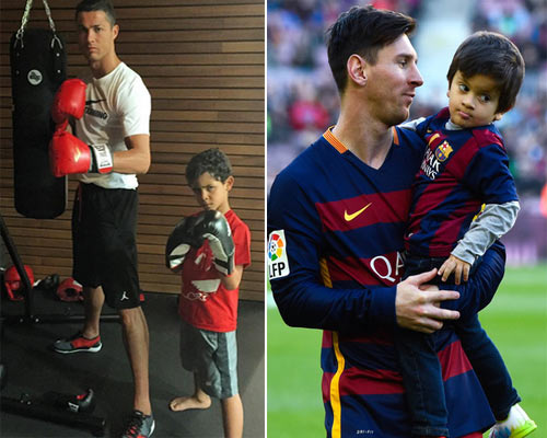 Ronaldo - Messi dạy con: Khổ luyện và bản năng - 1