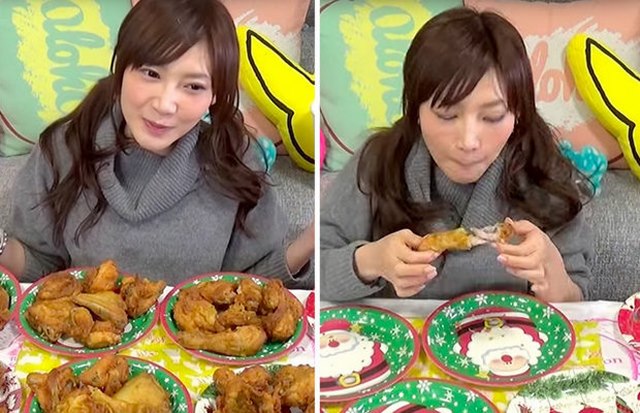 Cô gái Nhật xinh đẹp ăn số đùi gà bằng 12 người cộng lại - 1