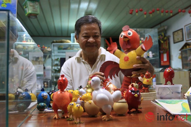 Chiêm ngưỡng đàn gà từ vỏ trứng của nghệ nhân Sài Gòn - 1