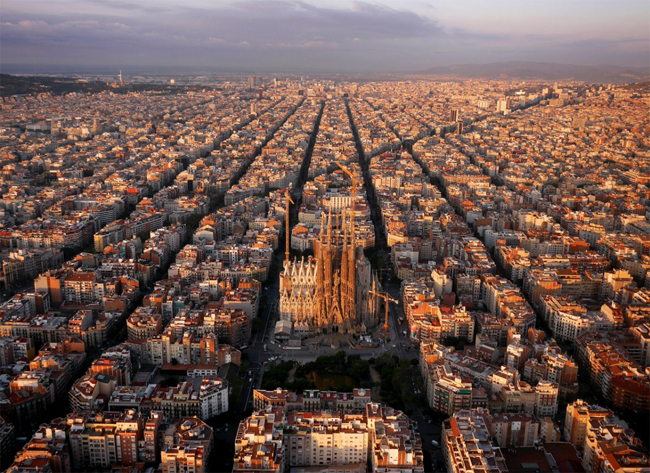 Quang cảnh Barcelona, Tây Ban Nha. 