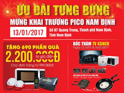 Ngàn ưu đãi tại sự kiện khai trương Pico Nam Định - 3