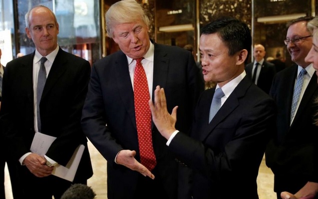 Tỉ phú Jack Ma gặp Trump, hứa tạo triệu việc làm cho Mỹ - 1