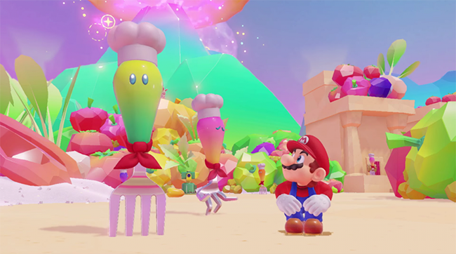 Trong những tựa game trước, anh chàng Mario đều tương tác, di chuyển trong các khu vực rộng lớn với vô vàn điều để khám phá.