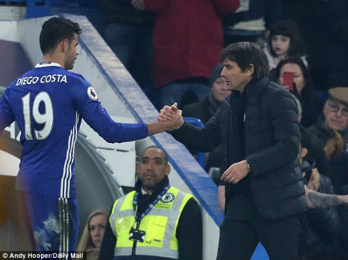 Ghi bàn ở trận 100 cho Chelsea, Costa lại được Conte &#34;yêu&#34; - 1