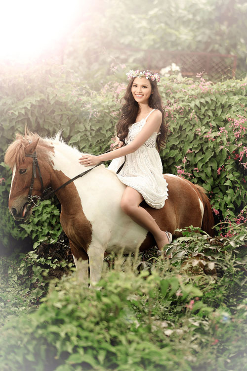 Mê mẩn phút "rũ lụa" của kiều nữ Việt trên lưng ngựa - 5