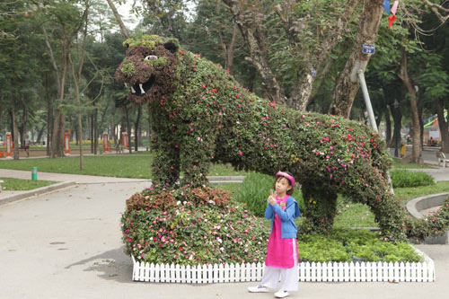 Gà trống mô hình khổng lồ khiến người HN thích thú - 10