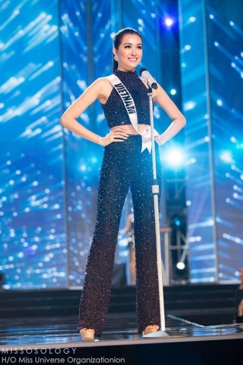 Lệ Hằng siêu ấn tượng, gây tranh cãi tại Miss Universe - 1