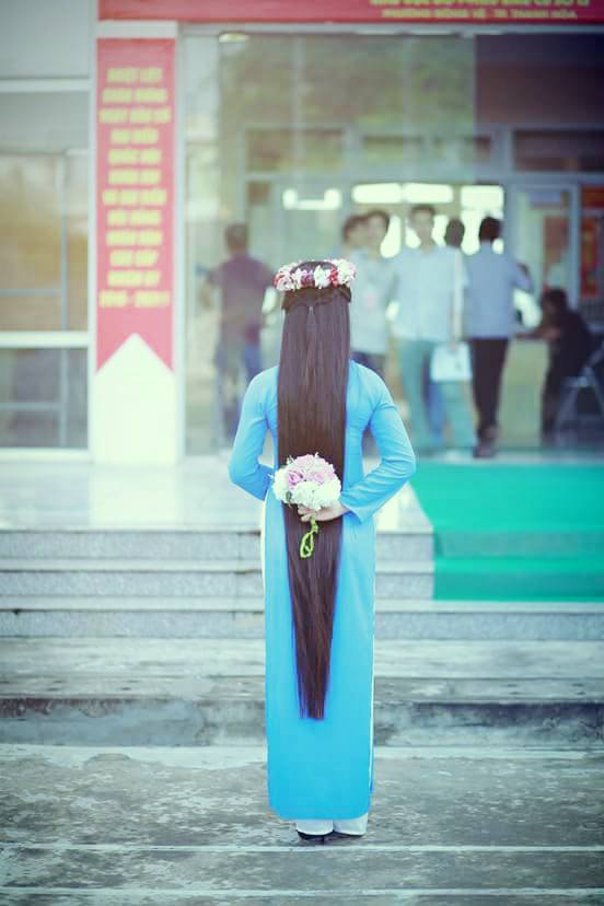 "Đứng hình" trước vẻ đẹp của nữ sinh có mái tóc dài 120cm - 5