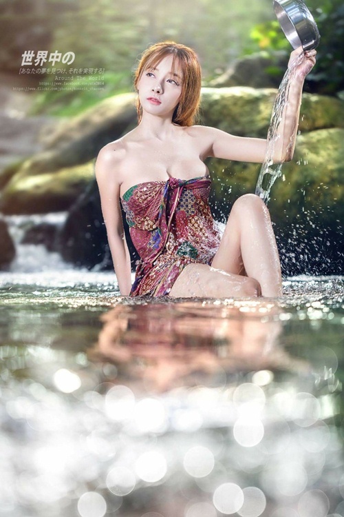 Vẻ đẹp &#34;mọng nước&#34; của thiên thần tắm suối Thái Lan - 1
