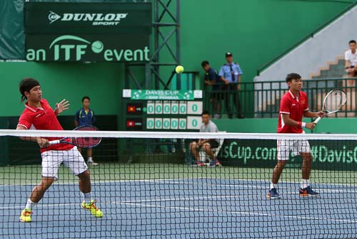 Davis Cup: Hoàng Nam, Hoàng Thiên kịch chiến 4 set - 1