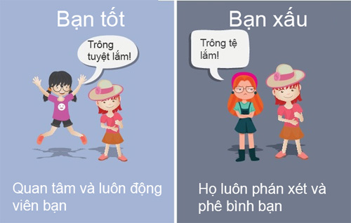 10 điểm khác nhau giữa bạn tốt và bạn xấu - 8