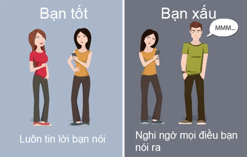 10 điểm khác nhau giữa bạn tốt và bạn xấu - 5