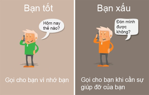 10 điểm khác nhau giữa bạn tốt và bạn xấu - 4