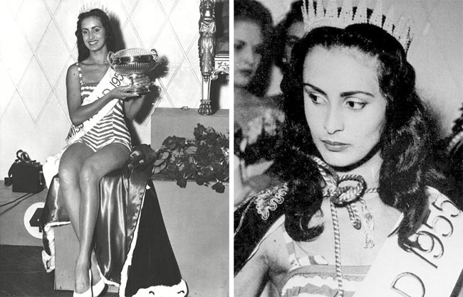 Susana Duijm, người đẹp Venezuela, đăng quang Hoa hậu Hoàn vũ năm 1955.