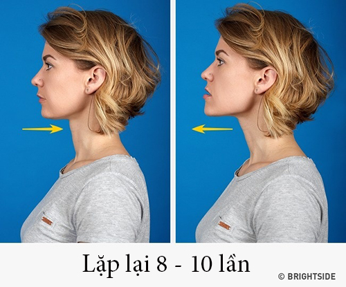 Đánh tan mỡ nọng bằng những động tác cực kì đơn giản - 1