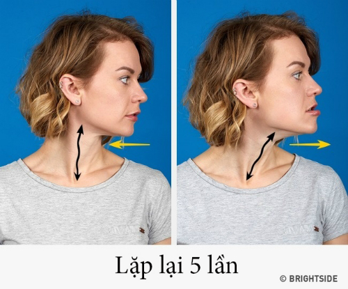 Đánh tan mỡ nọng bằng những động tác cực kì đơn giản - 4