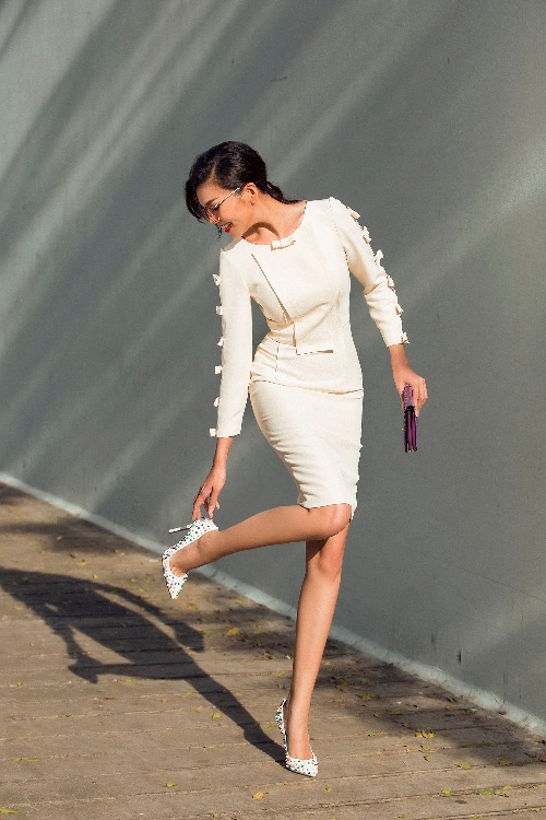 Chân dài 1m12 thả dáng nuột với sắc màu ngọt lịm - 9