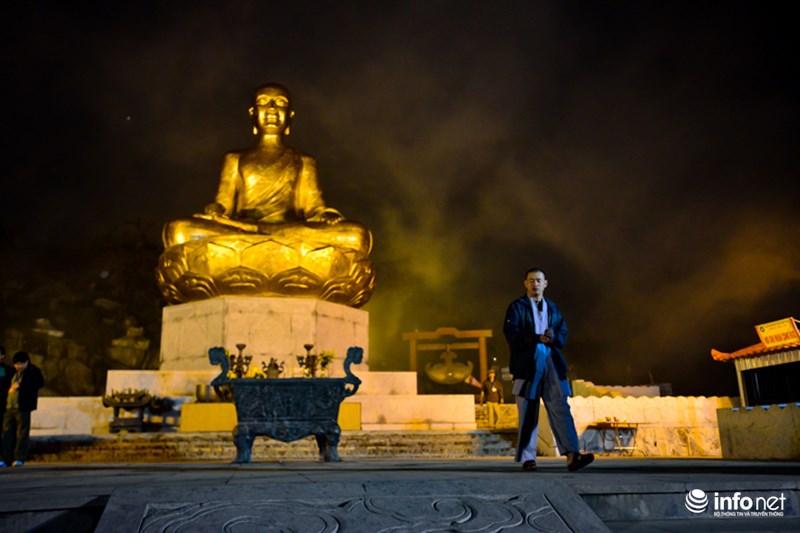 Cận cảnh tượng Phật Hoàng lớn nhất VN trên núi Yên Tử - 8