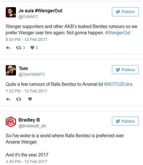 Ghế HLV Arsenal: Benitez thay Wenger, fan hoảng hốt - 1