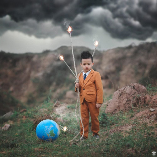 Bộ ảnh cậu bé và môi trường khiến nhiều người suy ngẫm - 2